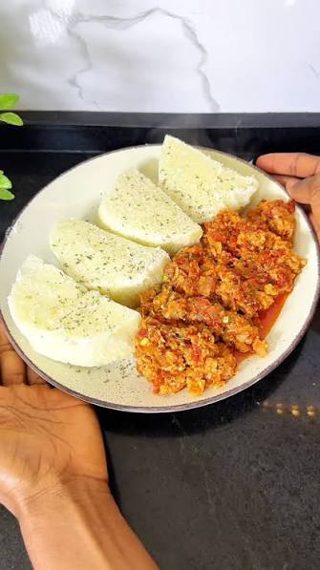 Yam and Egg sauce